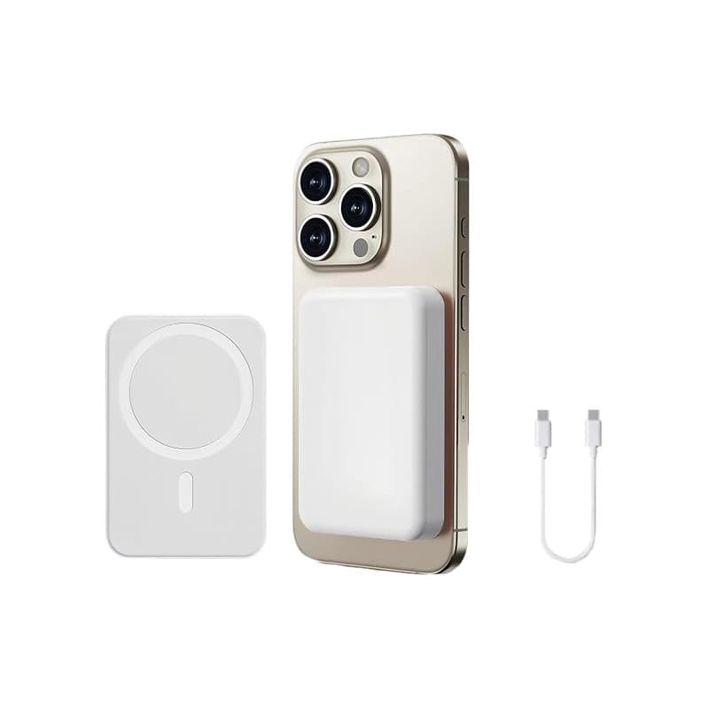 Batterie Externe Magnétique, Power Bank 10000mAh, Magnétique sans Fil Charge Rapide, Batterie Portable USB-C, pour iPhone 17/16/