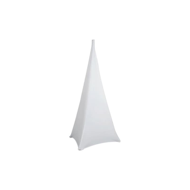 WedDecor Tripode Support Haut-Parleur Extensible étui, Triple Verso Toile 360 Degree recouvrement, Noir Spandex Lycra DJ Jupe wi
