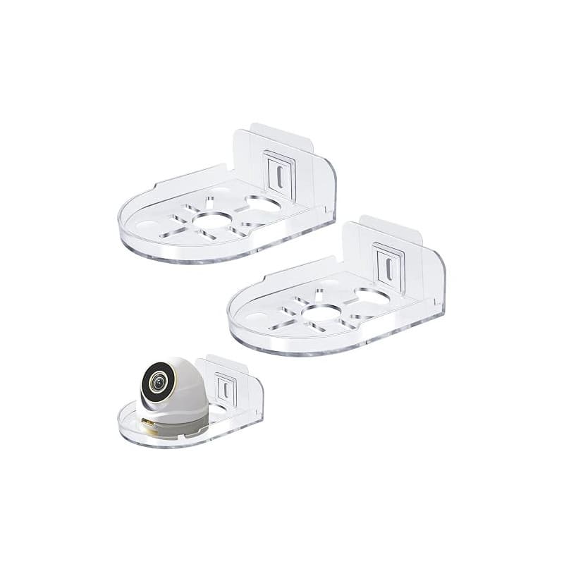 xruc Lot de 2 Étagères Murales pour Caméra, Support Étagère Murale Camera | Support Universel Adhésif pour Babyphone, Sans Perça