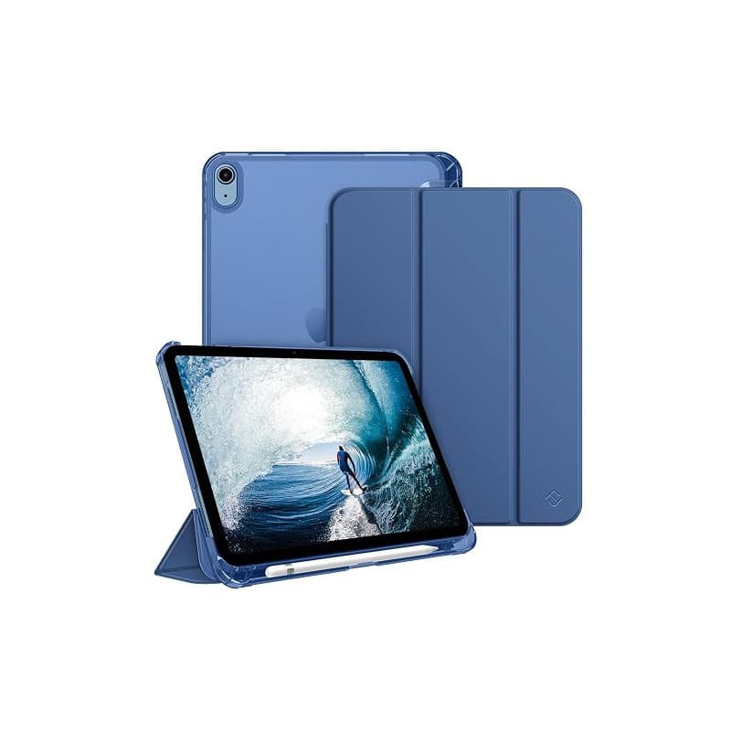 FINTIE Coque pour iPad A16 11e Génération 11" 2025/iPad 10e Gén 10.9" 2022 | Étui avec Porte-Stylet, Coque Fine Transparente Giv