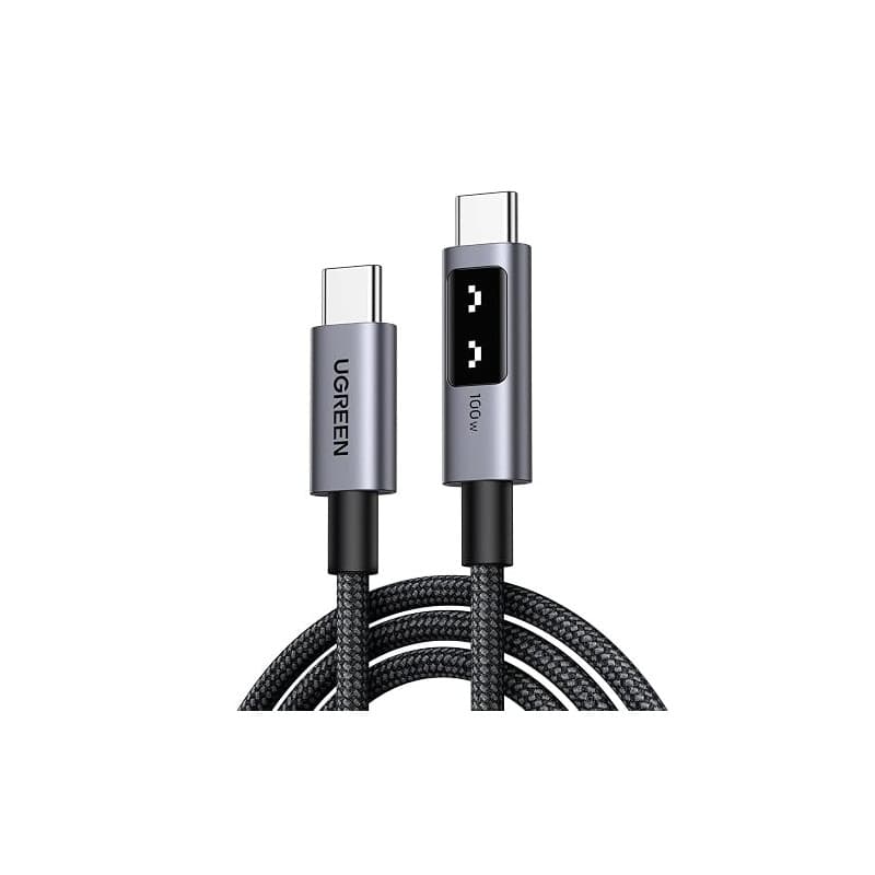 UGREEN Uno Câble USB C PD 3.0 100W 20V 5A Charge Rapide (1M) | Type C en Nylon, Compatible avec MacBook iPad iPhone 17 Pro Max A