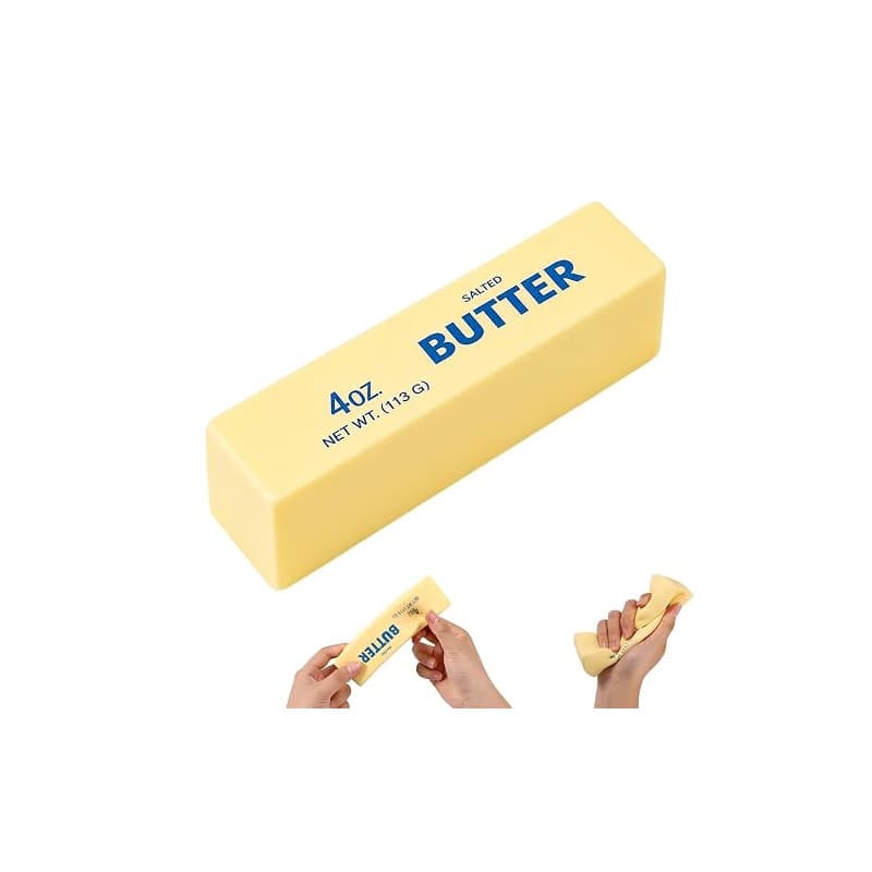 1 pièce Jouet à Presser aux Beurre, Bâtonnet de Beurre Jouet Anti Stress en Matériau PU pour Bureau École Soulagement de Anxiété