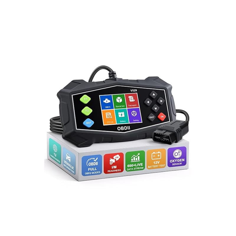 Outil de diagnostic OBD2, scanner de voiture EXTRACTME avec testeur de batterie, lumière du moteur, flux de données, préparation
