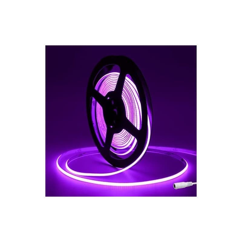 Tayire DC12V Ruban LED COB Volette, 5m 480LED/m Néon Bande Lumineuse LED, 2,7mm LED Strip Rubans à LED COB pour la décoration de