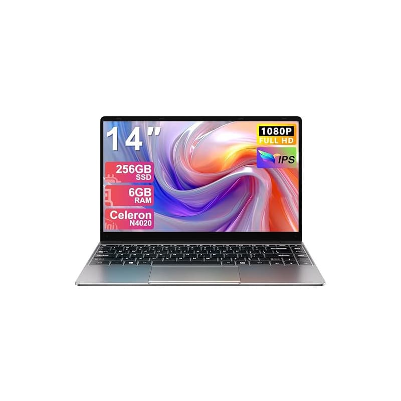 NOTODD Ordinateur Portable 14 Pouces Win11 256 Go Soutien Extension SSD 1TB(TF-512Go) 5000mAh PC Portable Celeron N4020 Laptop a