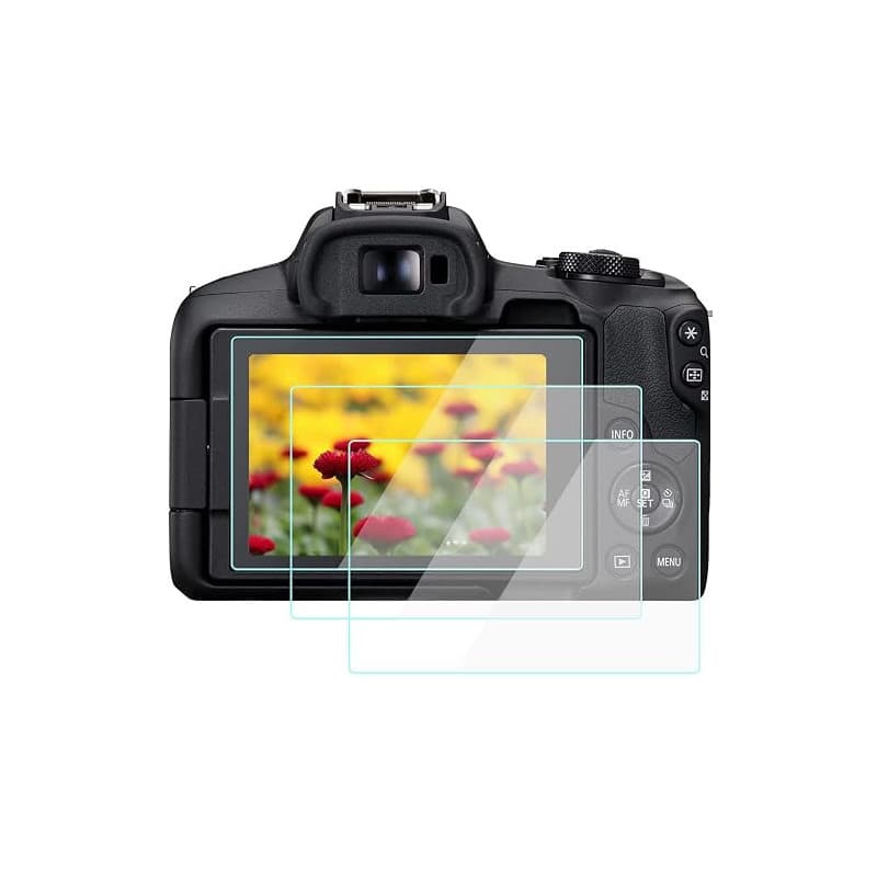 WH1916 R50 Lot de 3 protecteurs d'écran compatibles avec appareil photo Vlogging Canon EOS R8/R50, verre trempé 9H anti-rayures,