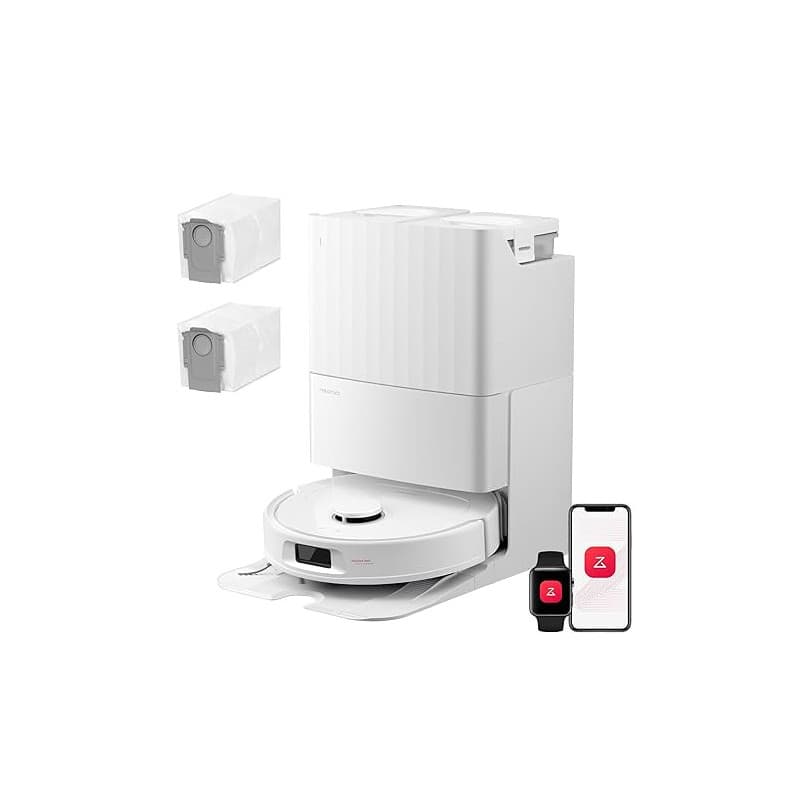 roborock Qrevo S Pro Set Robot Aspirateur Laveur, Anti-enchevêtrements | 18500Pa, 45°C Séchage à l'air Chaud, 75°C Autonettoyant