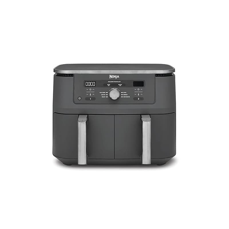 Ninja Air Fryer Dual Zone MAX numérique, Friteuse à air chaud, 6en1 DZ400EU | grande capacité, 9,5 L, Sans huile, Air Fry, Crous