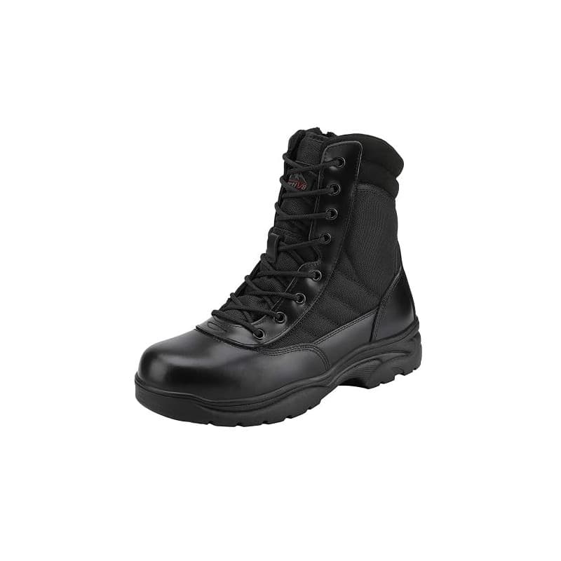 NORTIV 8 Bottes Hautes Militaires Rangers Homme | Antidérapante Botte de Combat Tactique Moto, Bottine pour extérieur Durable, C