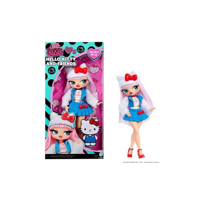 L.O.L. Surprise! O.M.G. Hello Kitty and Friends - Hello Kitty, poupée articulée