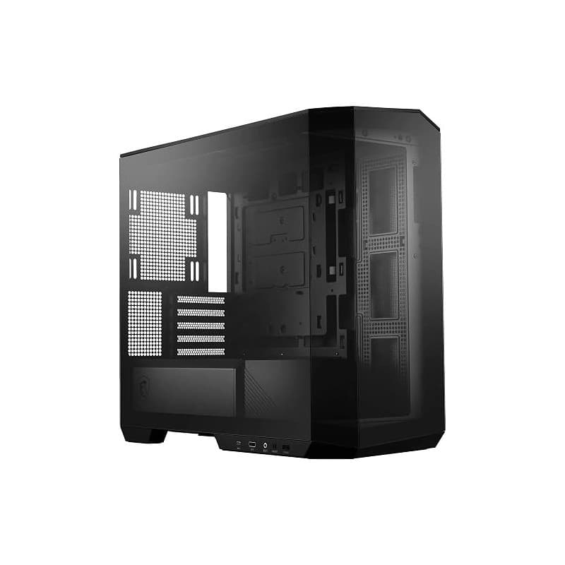 MSI MAG PANO M100L PZ Boîtier PC Micro-ATX, Support pour Carte Graphique, Niveau à Bulle, filtres à poussière, Espace de 33mm po
