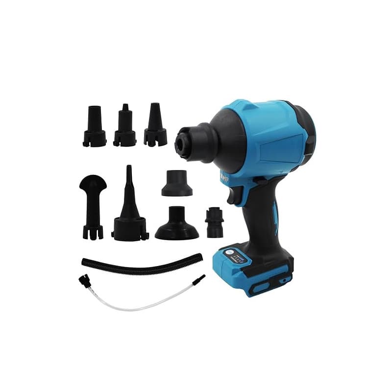 ANEELV Souffleur haute vitesse 447 MPH sans balais compatible avec batterie Makita 14,4 V/18 V pour garage, atelier, nettoyage d