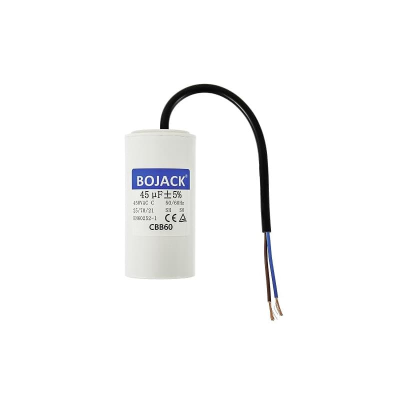 BOJACK CBB60 450V 45uf AC Condensateur ondensateur de moteur, condensateur de démarrage de moteur, condensateur microfarad 50/60