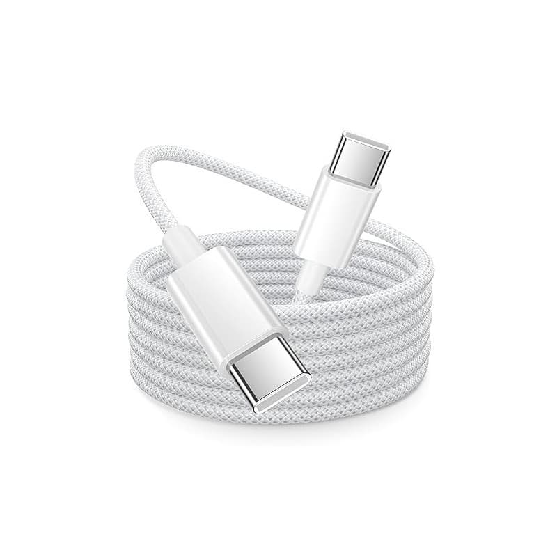 Câble USB C Charge Rapide pour iPhone Air 15 16 17 Pro Max/Plus/15/16,iPad Pro/Air, 3M Câble USB C vers USB C 60W iPhone 15 16 C