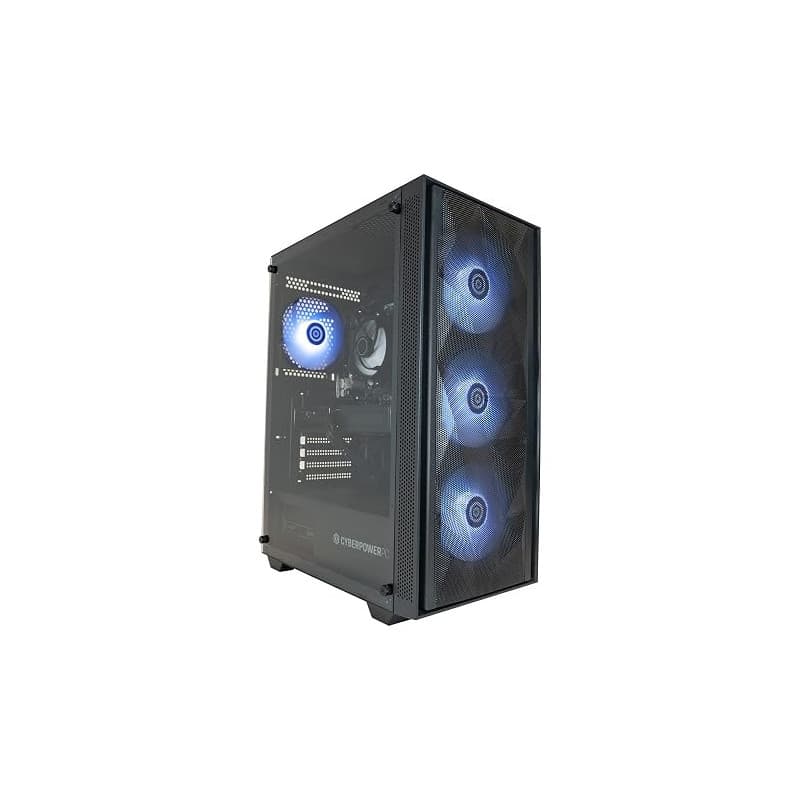 CyberpowerPC Wyvern Gaming PC - AMD Ryzen 5 5500, Nvidia RTX 3050, 16GB RAM, 500GB NVMe SSD, 650W PSU, Wi-FI, Windows 11, Sylph