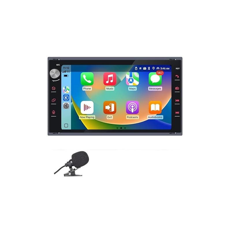 pour Volkswagen Polo, Passat, Golf 4, Jetta MK3/MK4. Autoradio écran 7 Pouces, CarPlay & Android Auto sans Fil, Bluetooth, FM, U