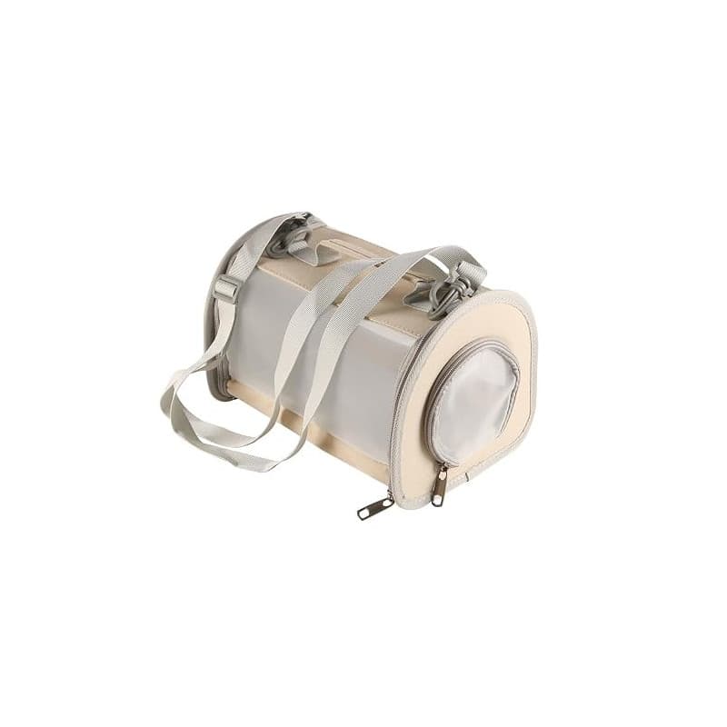 Laroal Sac de Transport pour Cochon d'Inde, Portable, Respirant, pour Petits Animaux, Design Perspective, Blanc