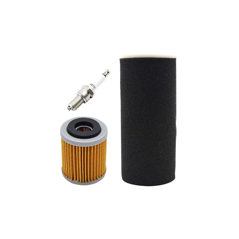 AHL Filtres à air Motorradölfilter Zündkerze Kombinationspakete pour Wolverine 350 YFM350FX 4x4 1995-2005/Warrior 350 YFM350X 19