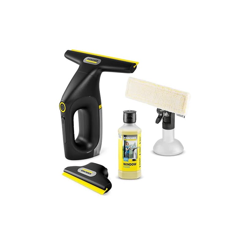 Kärcher nettoyeur de vitres sans fil WV 2 Universal Precision+ Black, autonomie: 35 min, réservoir: 120 ml, 2 raclettes, pulvéri