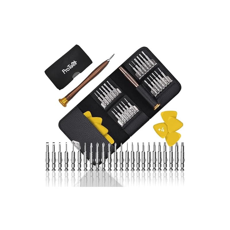 Jeu de tournevis de précision mini professionnels 29 en 1, kit de réparation pour lunettes, montre, iPhone, iPad, smartphone, PC