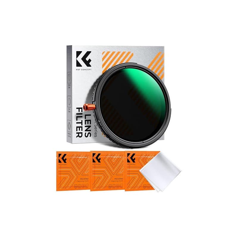 K&F CONCEPT Filtre 77mm ND2-32 et Polarisant CPL et Black-Mist 1/4 3 en 1 | avec 3 Chiffons,1-5 f-stops,Sans Croix,Nano-revêteme
