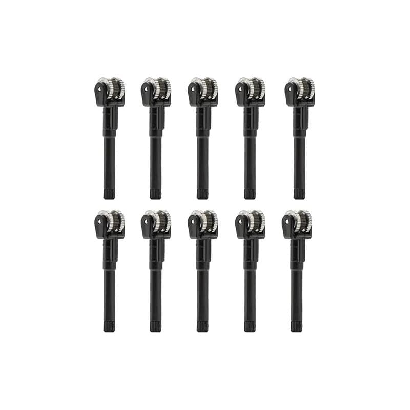 JT2D Lot de 10 Roues à Silex de Rechange, mécanisme d'allumage, composant d'allumage Compatible avec Les briquets Clipper