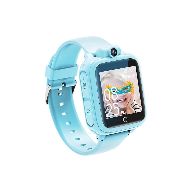 Awatty Montre Intelligente, Jouet 3 4 5 6 7 8 9 10 11 12 Ans, Caméra Rotative à 90°, 14 Jeux, Montre Connectée Garçon, Jeux Enfa