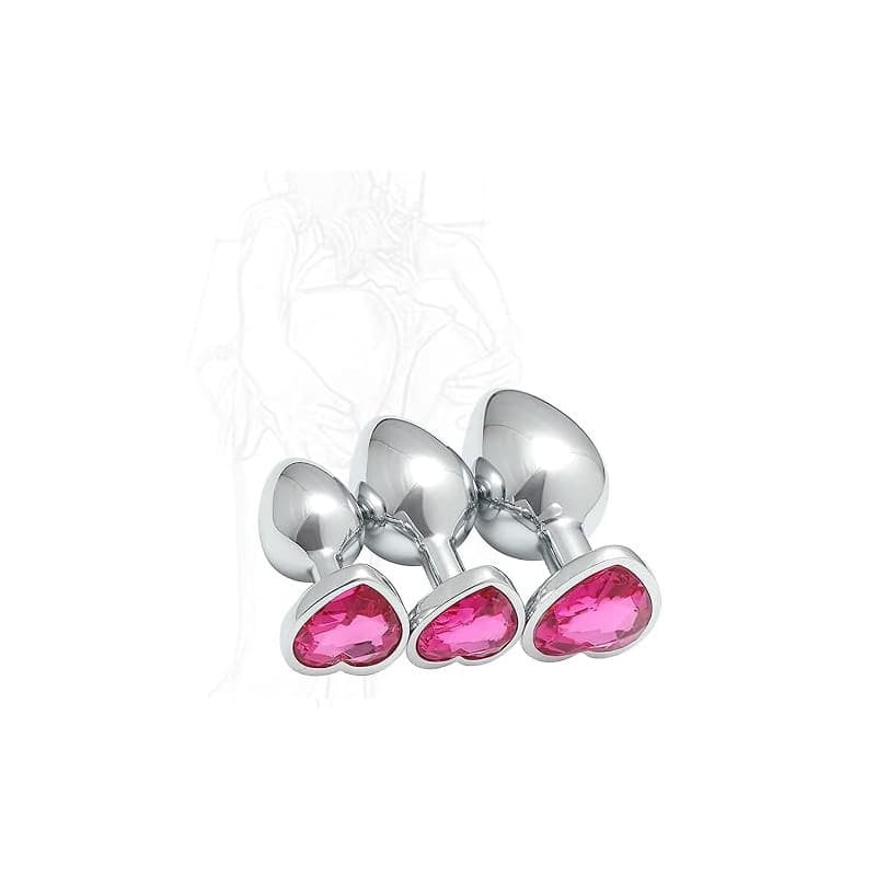 WreGmgg ???????????? ???????????????? Yoga Trio, 3 Tailles différentes en Forme de cœur Bas en Acier Inoxydable avec des Pierres