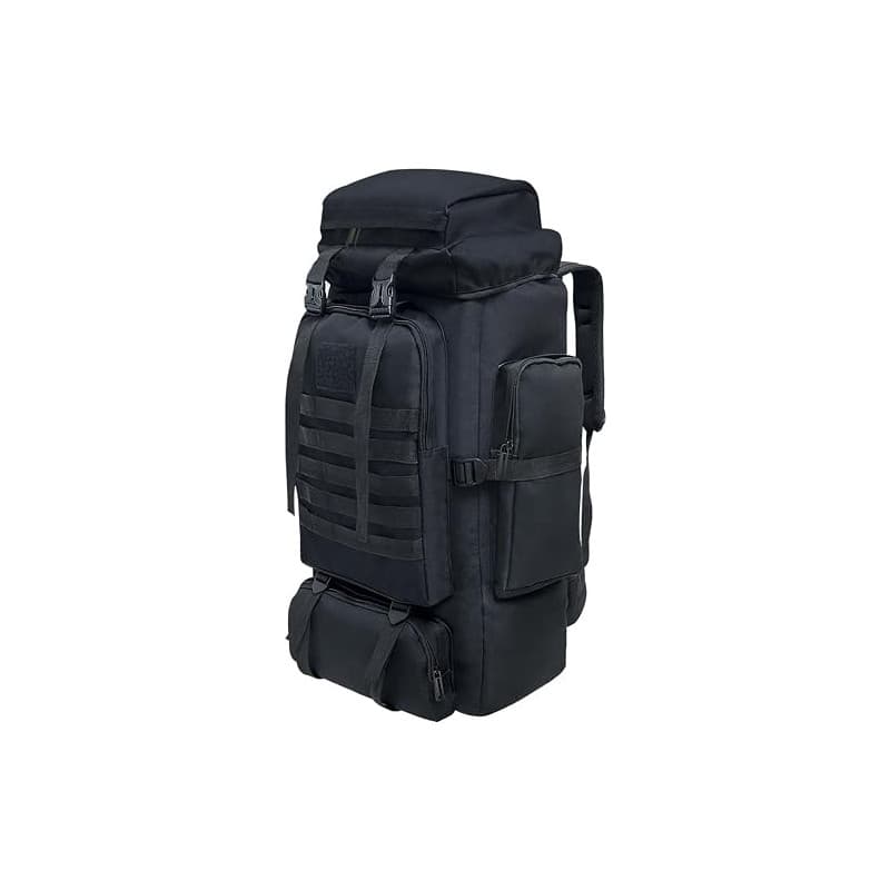 Vaupan Sac à dos de randonnée 80L, de camping militaire MOLLE, imperméable et grande capacité pour les sports de plein air & les