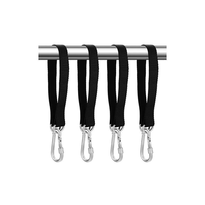 Tenbrachian 4 Set di Sangle Hamac, 50 cm x 25 mm Sangles de Suspension pour Balançoire Arbre, Hamac Sangles Fixation de Balançoi