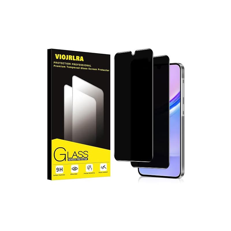 Viojrlra Verre Trempé Anti-Espion pour Samsung Galaxy A15 5G/4G 2 Pièces,9H Dureté Privacy Anti-Spy Film en Verre Trempé,Anti-Ra
