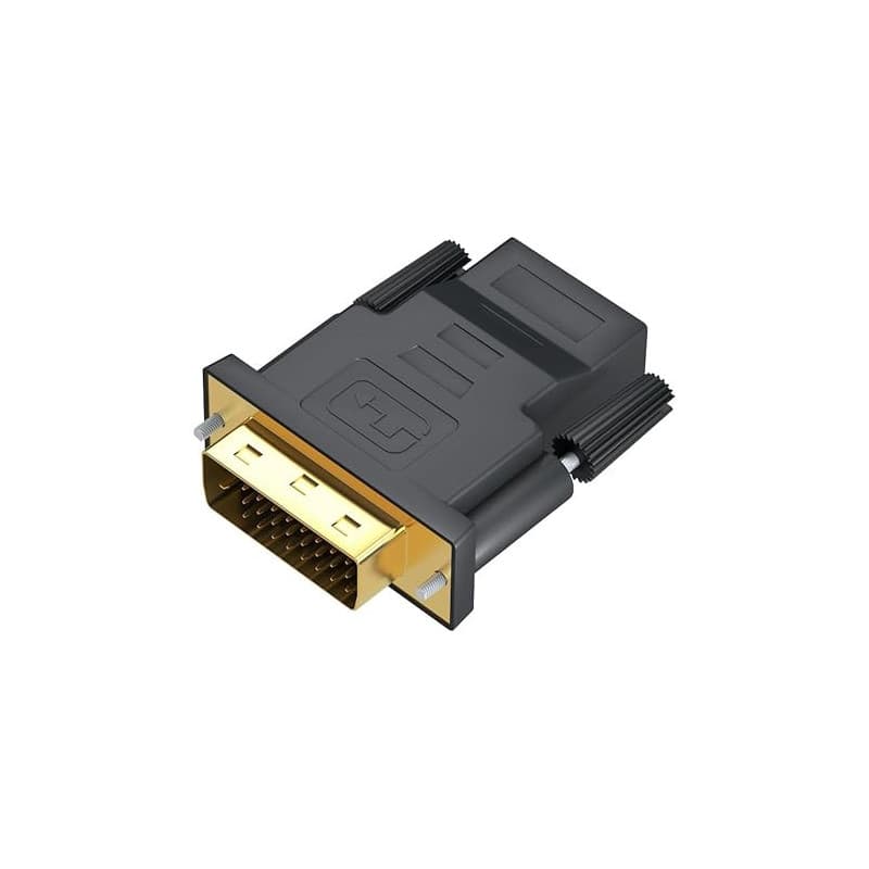Mepsies Adaptateur DVI vers HDMI, Adaptateur DVI-D Mâle vers HDMI Femelle 1080P, Bidirectionnelle Convertisseur DVI-D(24+1) vers