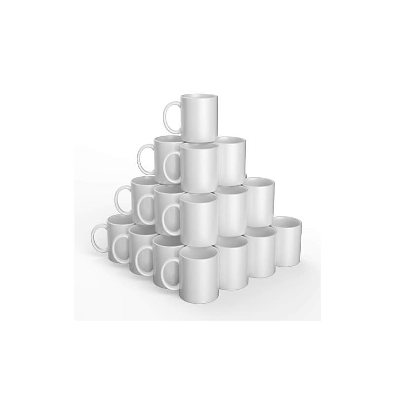 Cricut Lot de 36 tasses vierges pour sublimation à encre infusible Cricut et encre infusible Blanc 355 ml 2008943
