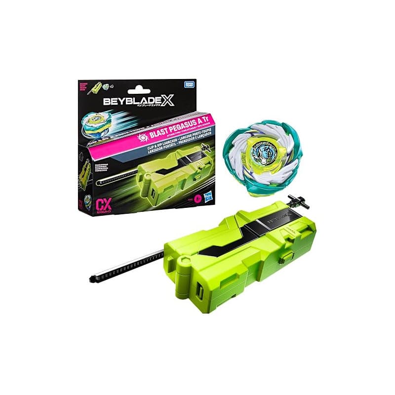 Beyblade X, Lanceur Porte-toupie avec toupie Takara Tomy à Rotation Droite de Type Attaque, toupies de compétition, dès 8 Ans