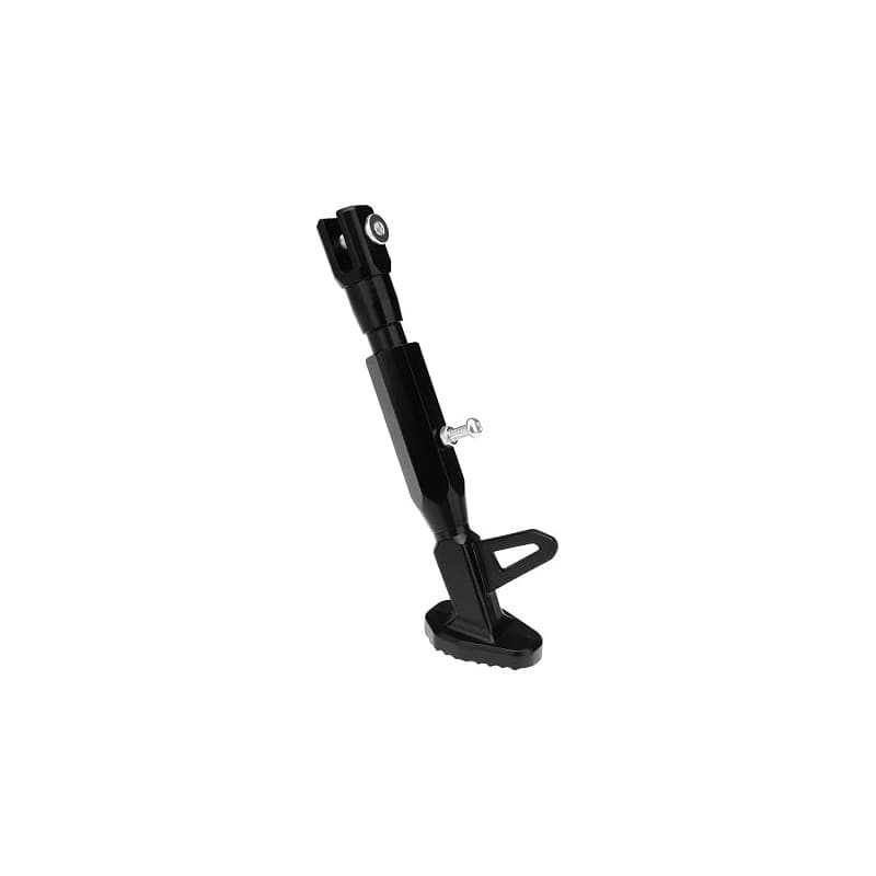 YINETTECH Béquille Latérale Réglable pour Moto 190-230 Mm Alliage d'aluminium CNC Métal Noir