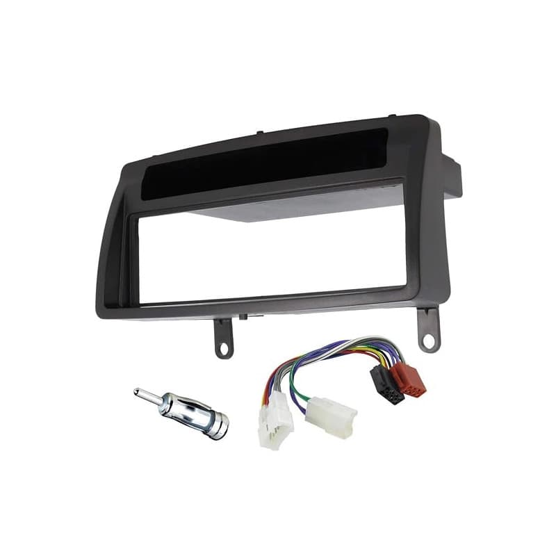 Sound Way Montage Autoradio, Cadre Façade 1 DIN, Adaptateur Antenne, Faisceau ISO, Compatible avec Toyota Corolla