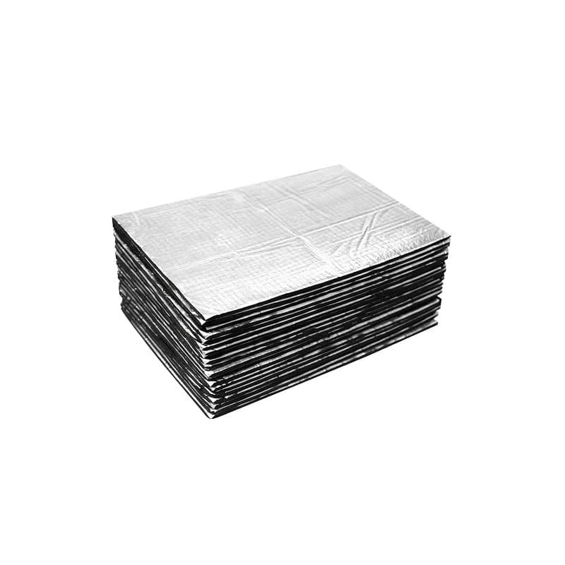 Lot de 20 Plaque Isolante Thermique Voiture Isolation Phonique Auto-adhésif | 250x180x5mm Alubutyle Tapis de Voiture, Anti-Vibra