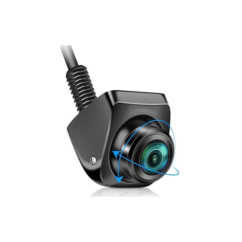 Vtopek Caméra Recul Voiture AHD 1080P: 8 Modes Sélectionnables en One-Key | 360° Rotation, OEM-Look, Discrète, Plug-Play, Grand