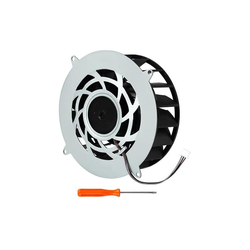 Ceozon Ventilateur de refroidissement interne de rechange pour console PS5 Slim, 19 lames, tournevis T8 inclus