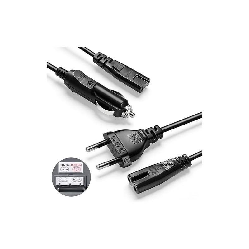 AUTOPkio Cordon d'alimentation 12V/24V 220V pour Gamelle Chauffante | Adaptateur Allume Cigare de Voiture Camion et Câble pour D