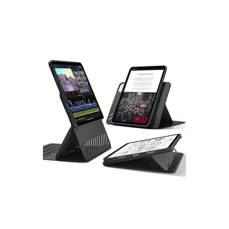 ESR Coque pour iPad Pro 11 2022/2021& 4e/3e, Série Shift, Noir | Couvercle Magnétique Amovible, Support Réglable Portrait ou Pay