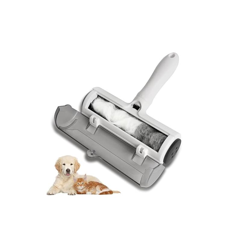 Brosse Magique Enlève Poils d’Animaux, Ramasse-Poils Réutilisable pour Chat & Chien, Rouleau Anti-Poils pour Canapé, Voiture, Li