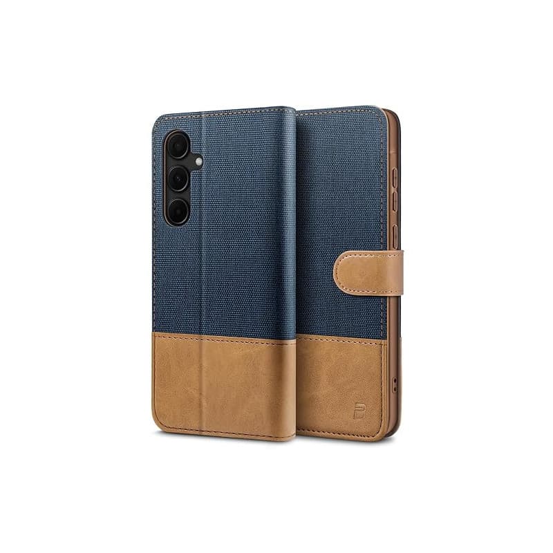 BEZ Coque pour Samsung A55 5G, Etui pour Samsung Galaxy A55 5G Housse en Cuir de Protection, Portefeuille en Cuir Polyuréthane,