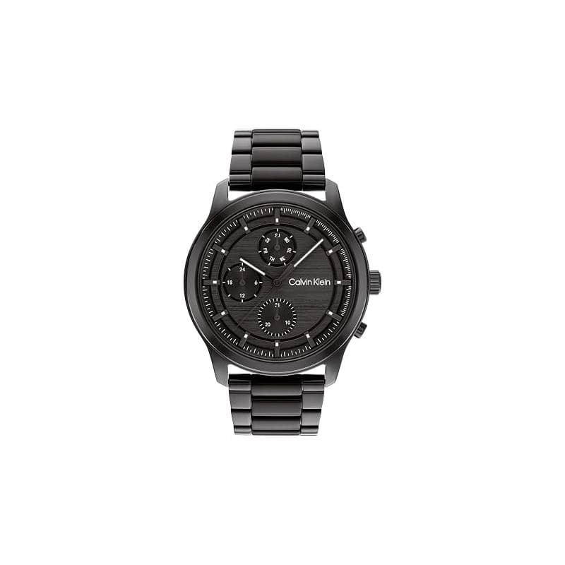 Calvin Klein Montre Analogique Multifunction à Quartz pour Homme avec Bracelet en Acier Inoxydable ou en Cuir