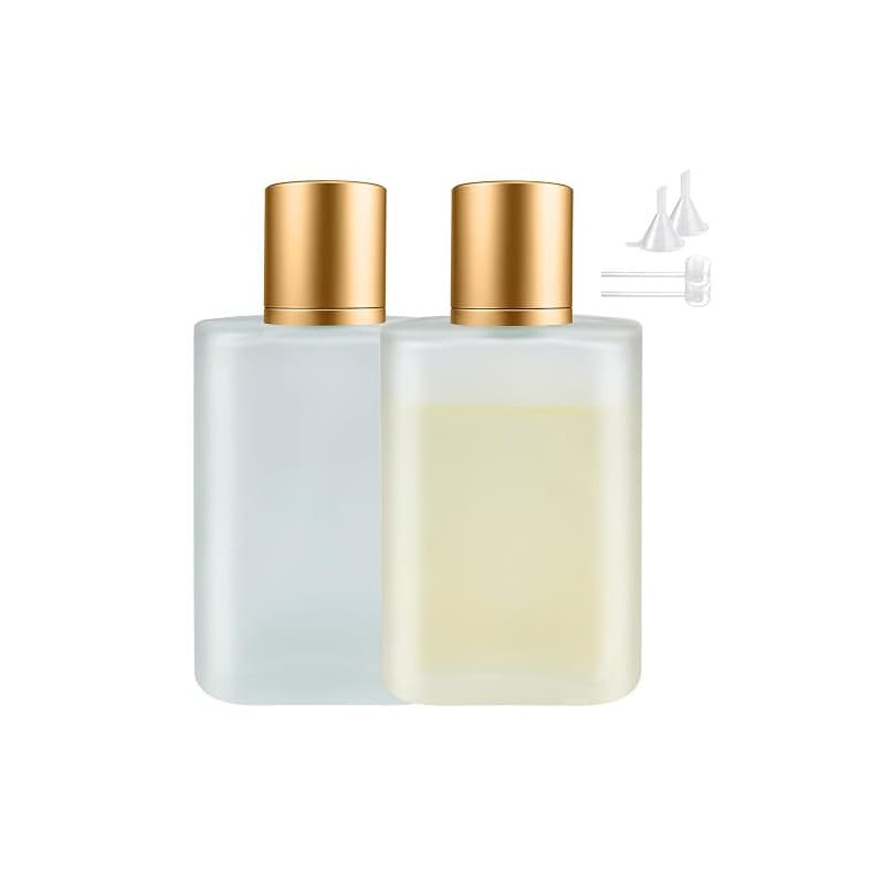 Bohoray 2Pcs 100ml Flacon Vaporisateur Verre, Vaporisateur Parfum vide Flacon Pulvérisateur Pour Voyages, Atomiseur Parfum Réuti
