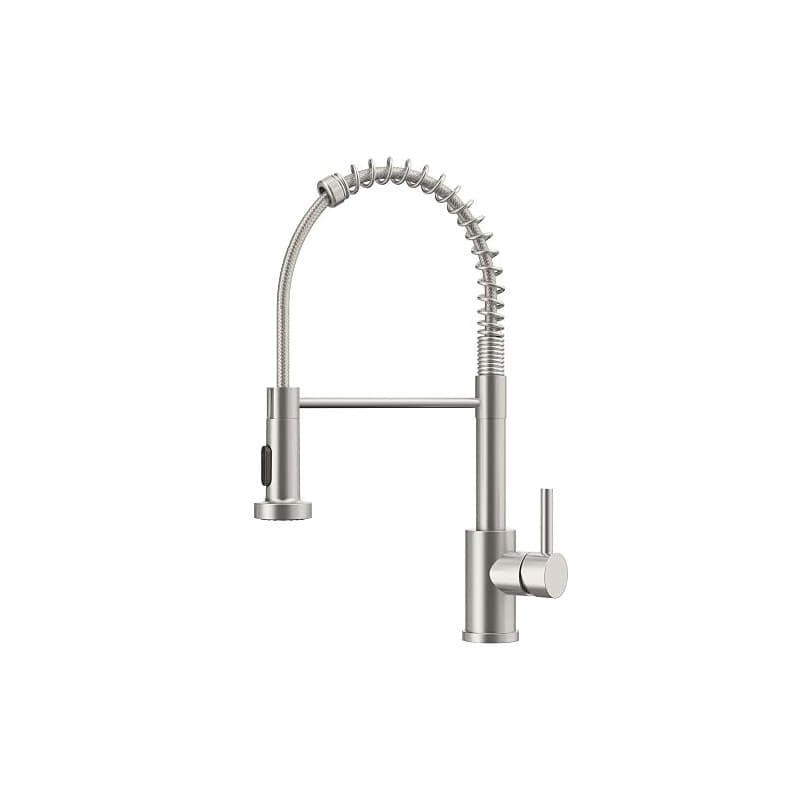 FORIOUS Robinet Cuisine, Mitigeur Cuisine Avec Douchette Pivotant à 360° d'Évier à Arc Élevé Pulvérisateur Escamotable 2 Modes,