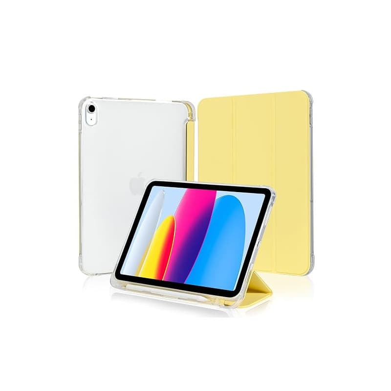 4UBonLife Coque pour iPad A16 11ème Génération 11 Pouces 2025/iPad 10ème Génération 10,9" 2022 avec Porte-Stylet, Housse Étui de