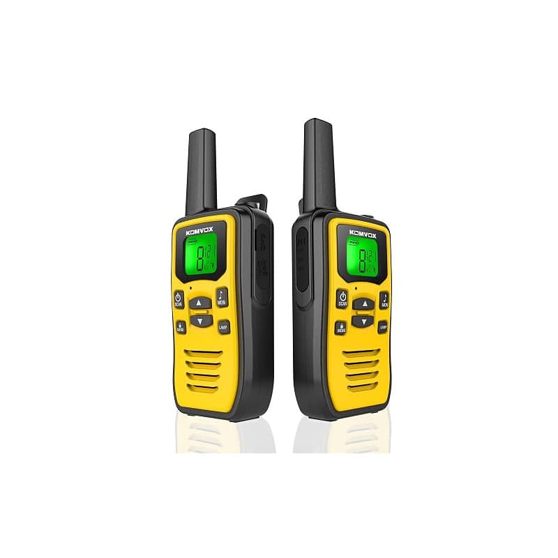 Talkie Walkie Professionnel Longue Portée, 16 Canaux Rechargeable USB, VOX LED Talkie-Walkie