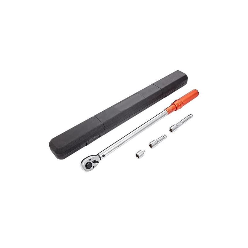 VEVOR 1/2" Clé Dynamométrique Mécanique Clé de Torsion 34-340 N.m Précision ±3% Clé à Cliquet Réglable 72 Dents Contre Surcouple