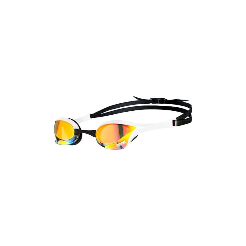 ARENA Cobra Ultra Swipe Mirror Lunettes de natation, unisexes, pour homme et femme, couleur : blanc, article : -310 Yellow Coppe